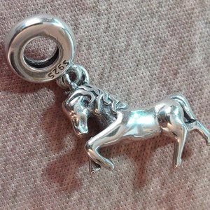 BN Never Worn Stamped Silver 925 Horse Charm for Bracelet or Necklace